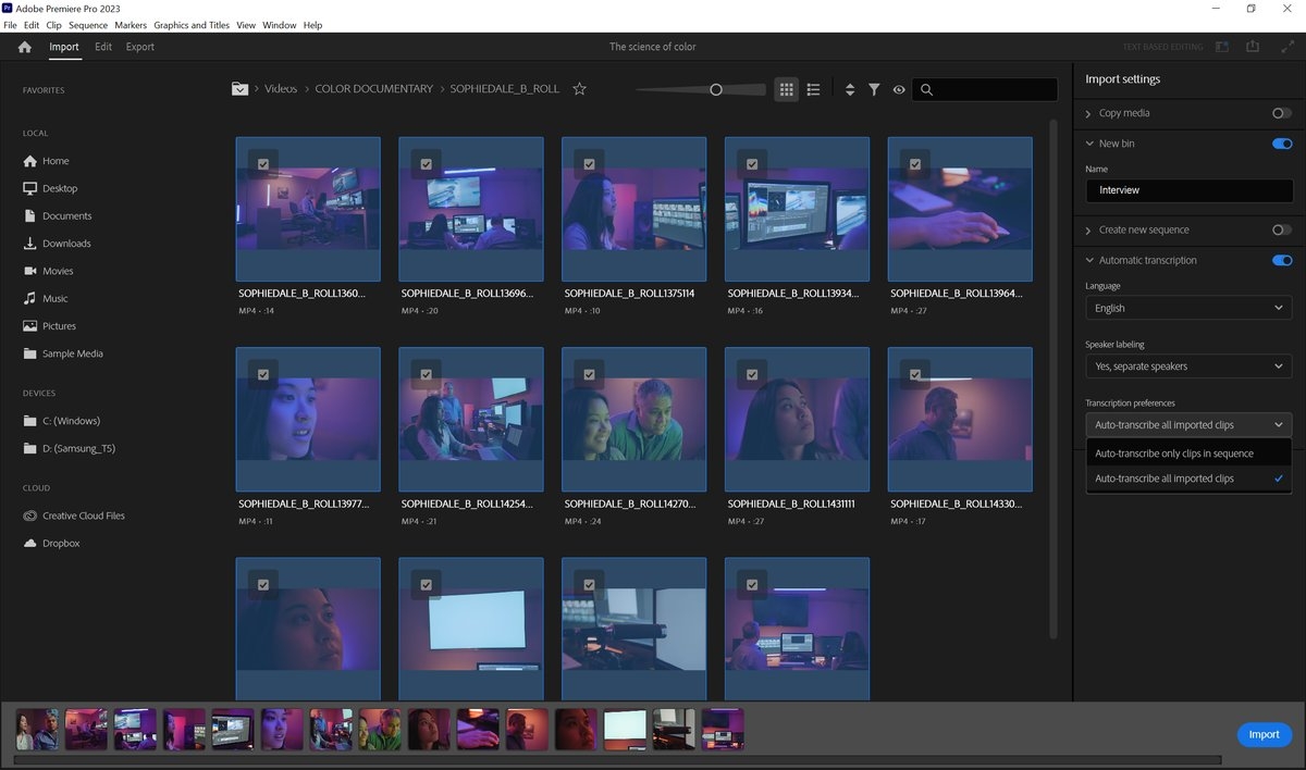 【新聞圖片 1】Adobe Premiere Pro基於文本的影片剪輯工作流程功能代表了後期製作工作.jpg