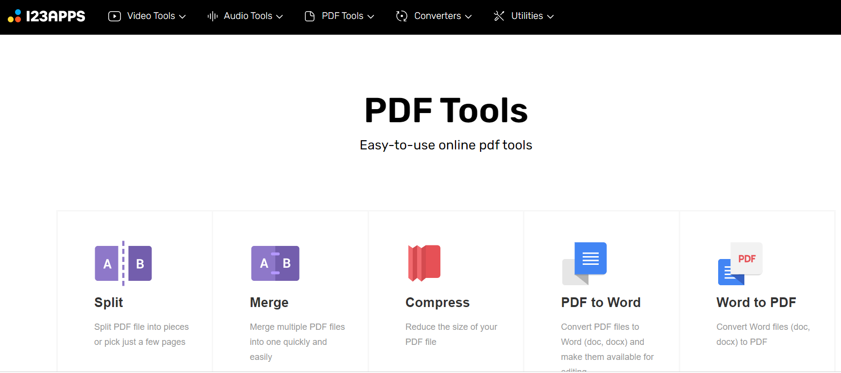 PDF.io - PDF 各種工具大集合網站