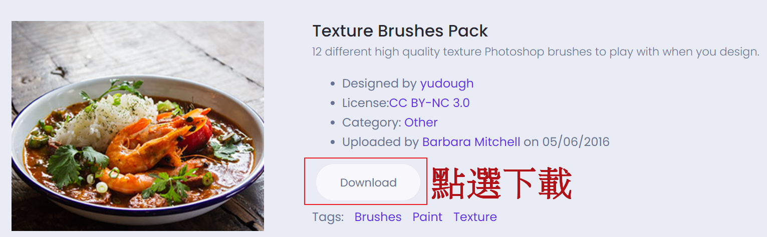 PS筆刷 - Texture Brushes 12種紋理筆刷包
